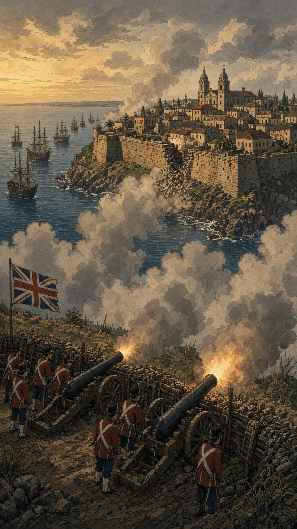 Reconquista de Buenos Aires (1806) en estilo anime, de Historias Épicas